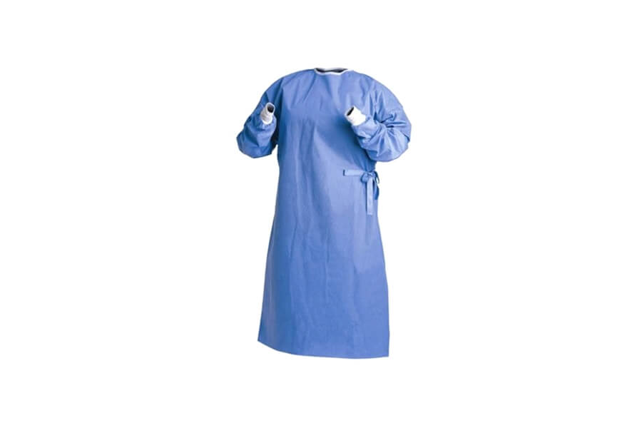 Halate medicale, de unică folosință, sterile, din material trilaminat cu manșete